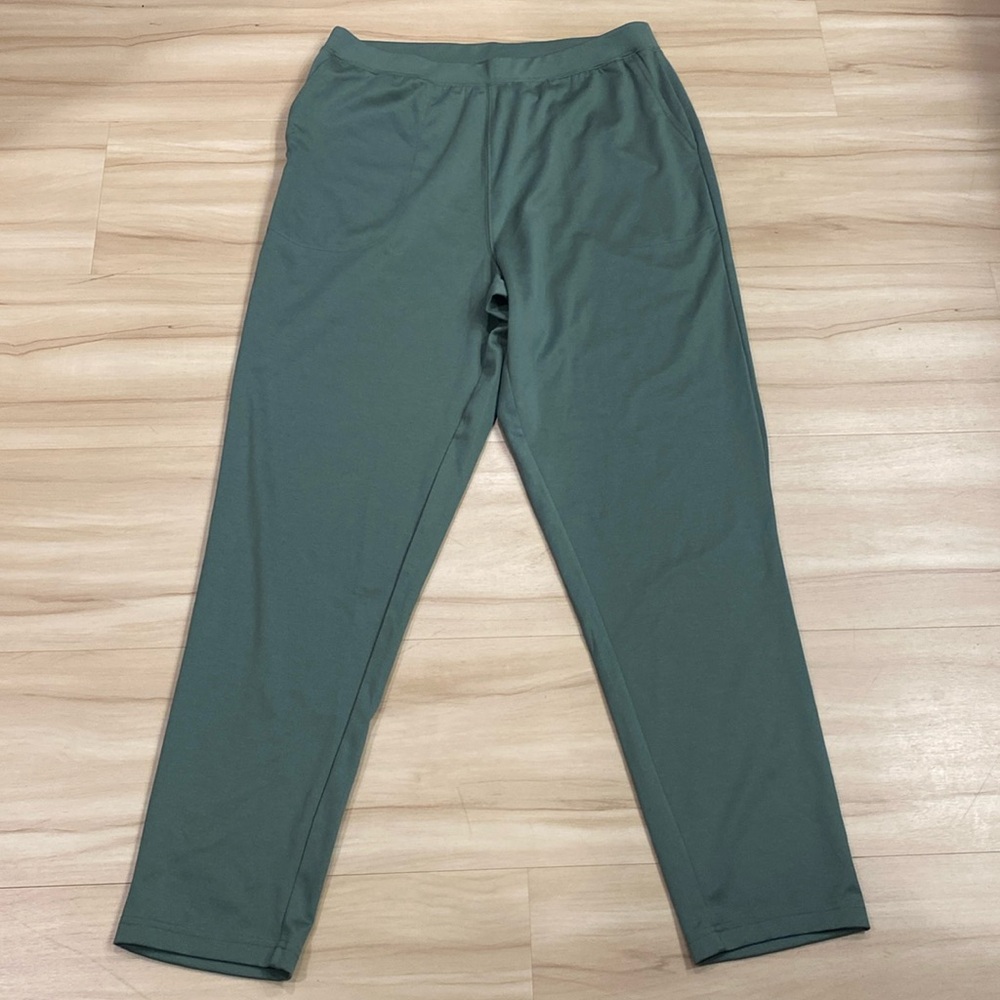 Woman Within Green Comfy Pants Size 18W Petite‎